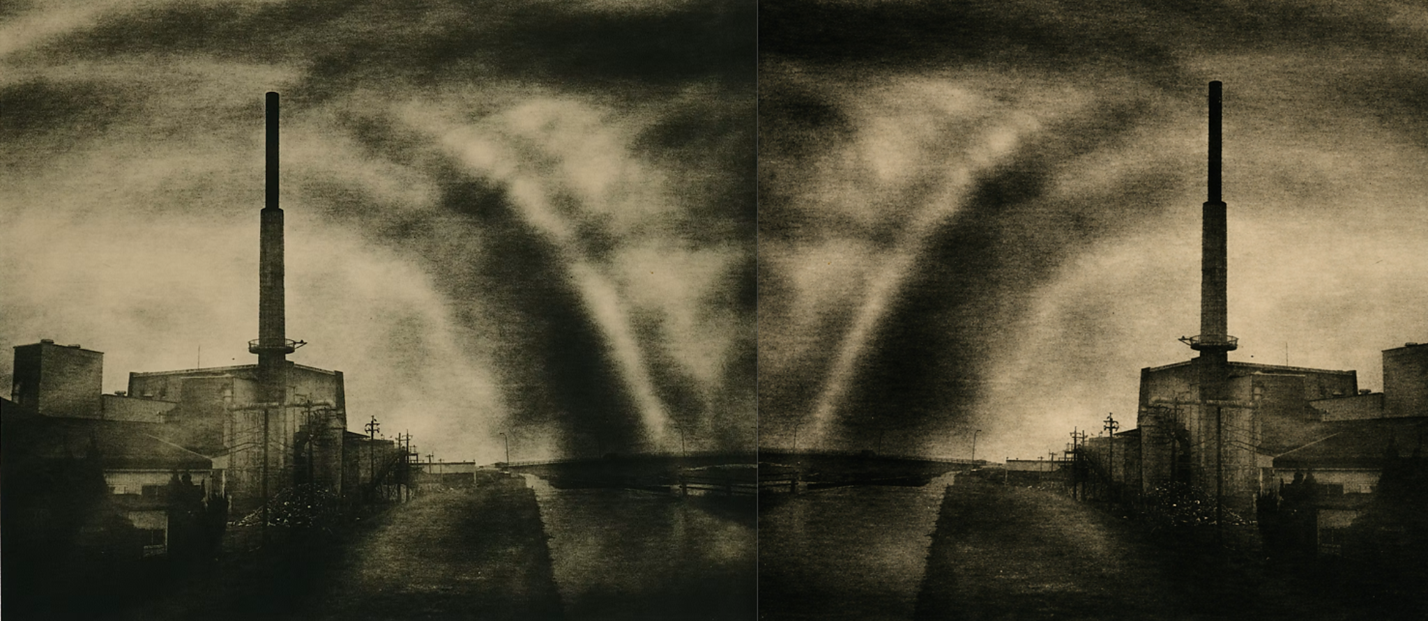 双構図 #002 八代の景色 古典技法 LITH PRINT